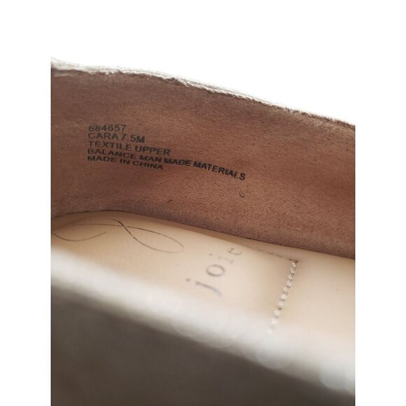 Joie Cara Jute Brown Espadrille Platform Linen Gold Sandals Womens Size 7.5 - Picture 6 of 9